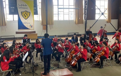Orquesta Tinglo del LAV de Lago Ranco ofrece Concierto Educacional en el ISV