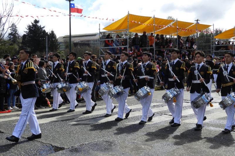 Banda de Honor ISV participa en Desfile Municipal por Fiestas Patrias ‘24