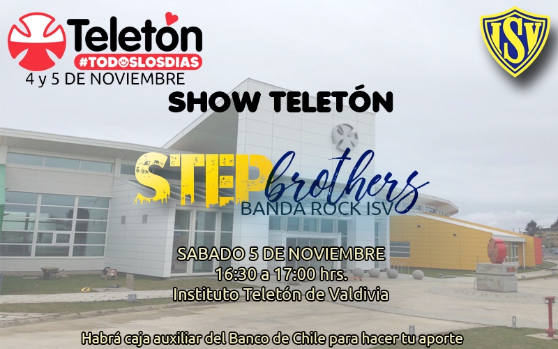 Banda Rock del ISV participará en Show Teletón en Inst. Teletón de Valdivia