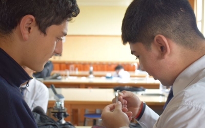 Electivos Química y Biología continúan potenciando habilidades en lab