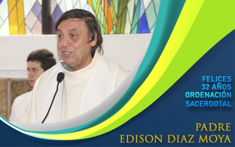 Padre Edison Díaz celebra 32 años de vida sacerdotal