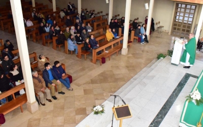 1° y 2° medios participan en Eucaristía en Catedral de Valdivia