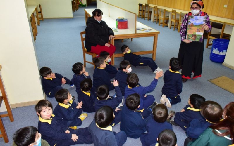 Pre Kinder A participa de Cuentacuentos dedicado al We Tripantu