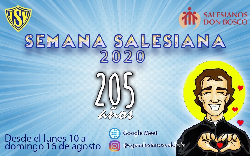 Actividades Semana Salesiana 2020. Natalicio de San Juan Bosco